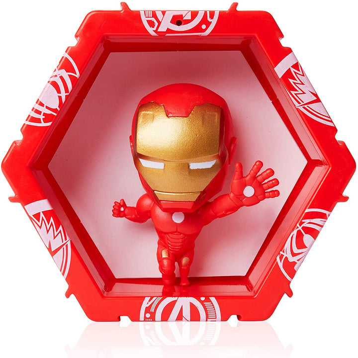 WOW! PODS Avengers Collection - Iron Man | Superhero Light-Up Bobble-Head Figure | Official Marvel Toys, Collectables & Gifts