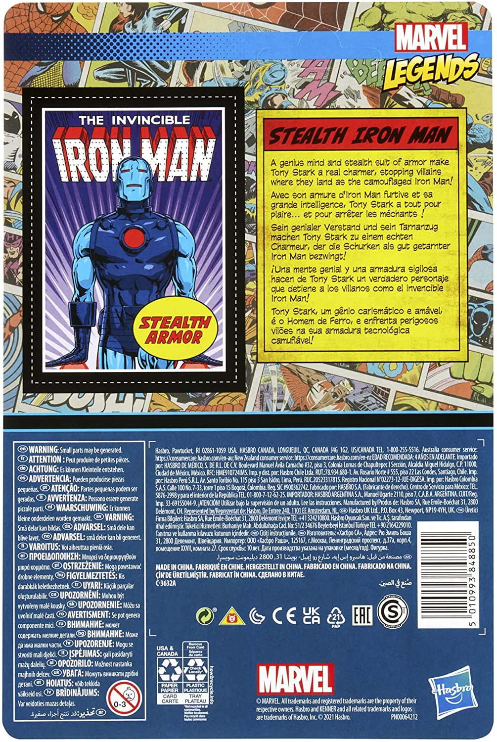 Marvel Legends 3.75 – Retro 19 – Stealth-Rüstung Iron Man