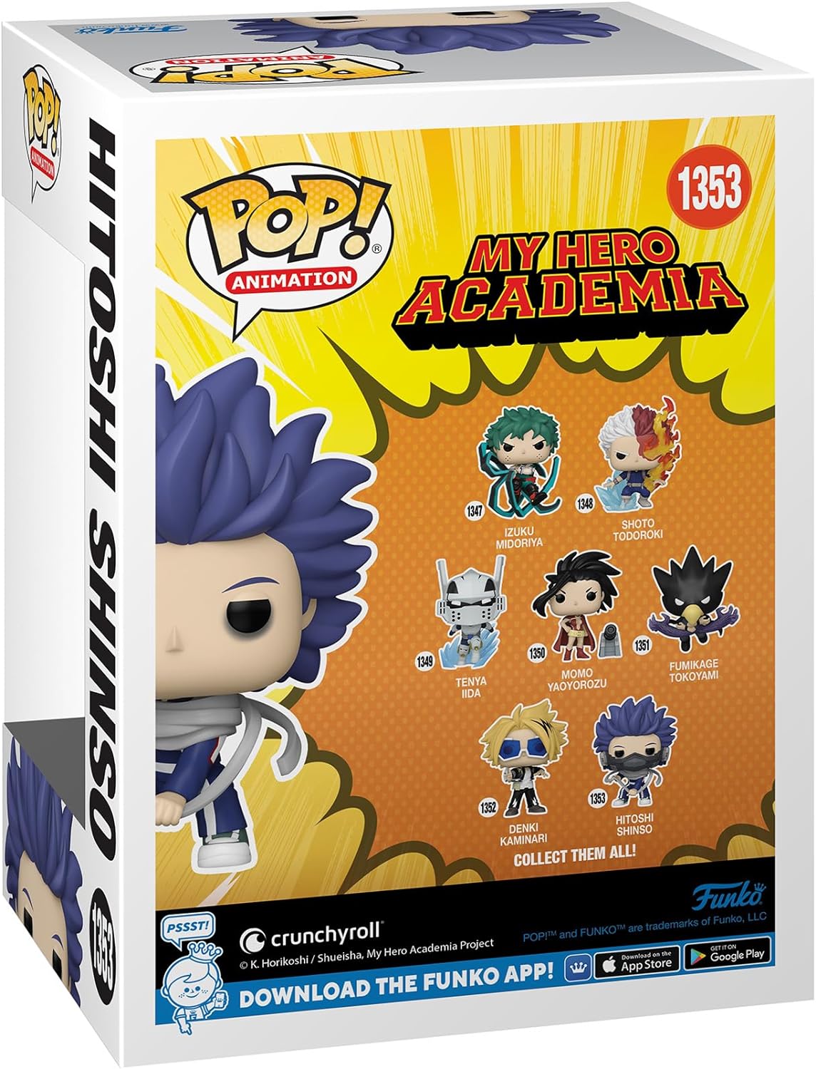 Funko Pop! Animation My Hero Academia - Hitoshi Shinso Vinyl Figure #1353 (67331) 3