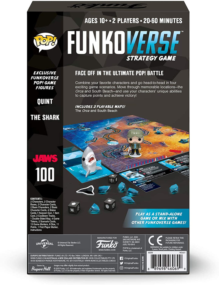 Funko 46069 POP Funkoverse: Jaws 100-Expandalone Strategy Board Game, Multicolour