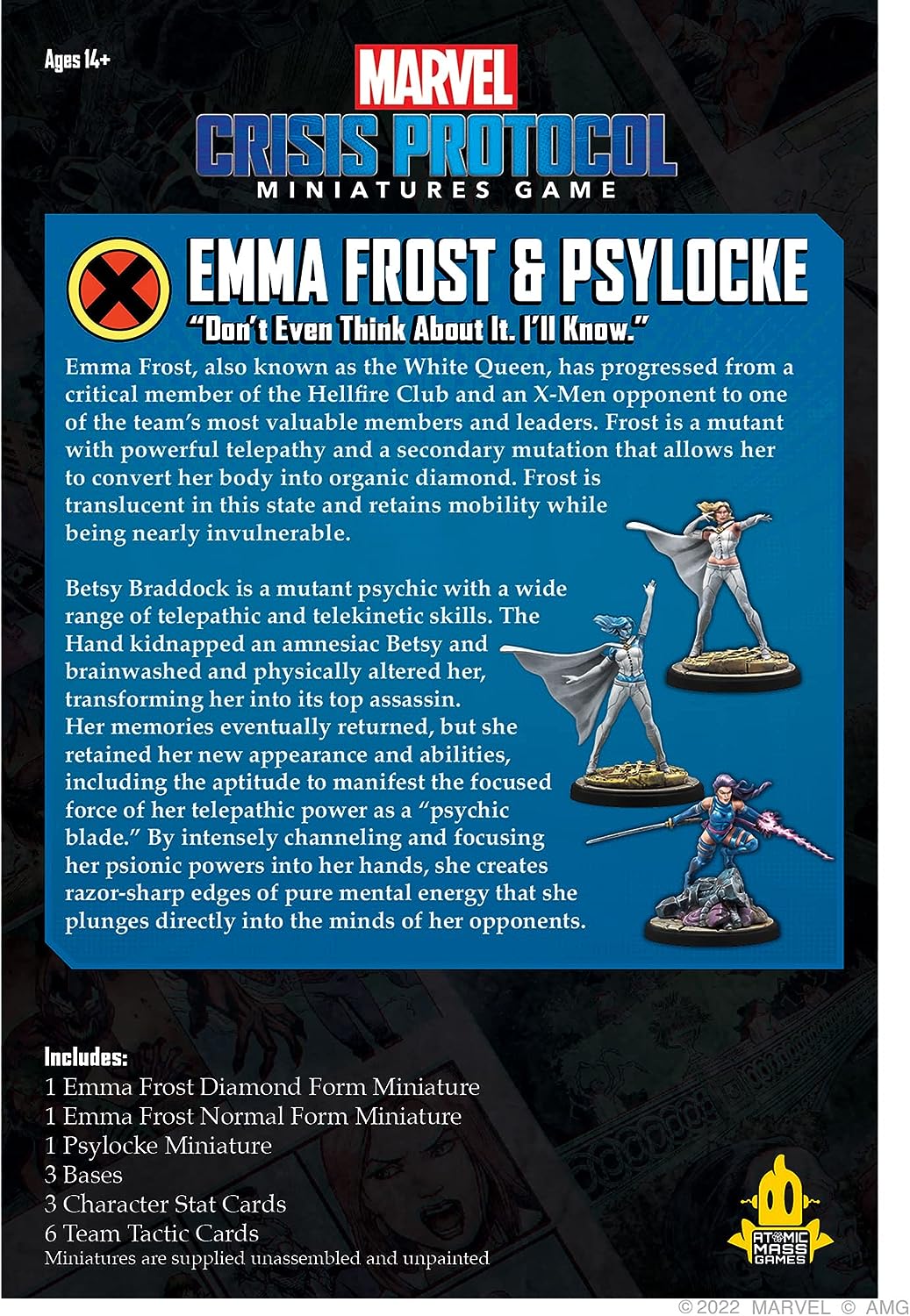 Marvel Crisis Protocol Emma Frost & Psylocke Character Pack | Miniatures Card Game