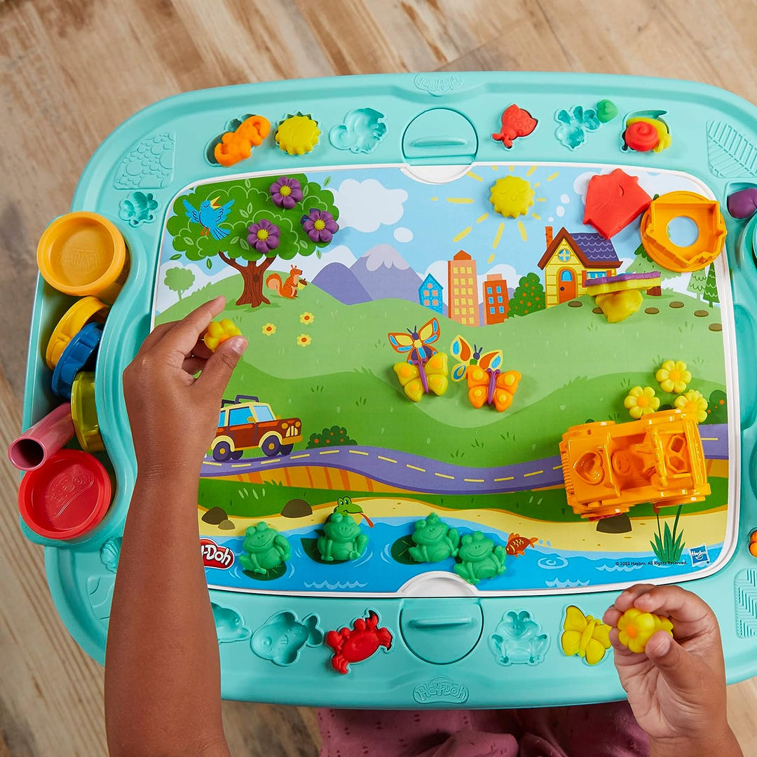Play-Doh All-in-One Creativity Starter Station - Flip & Play Activity Table for Ages 3+