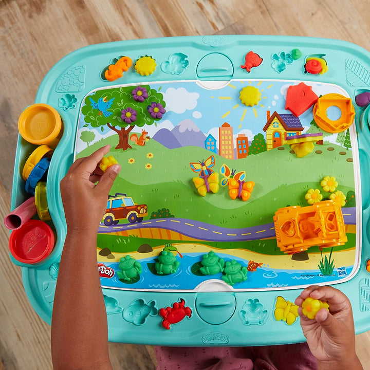 Play-Doh All-in-One Creativity Starter Station - Flip & Play Activity Table for Ages 3+