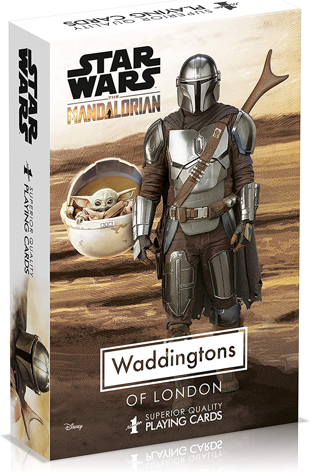 Waddingtons WM00864-DE1-12 2021 1 Spielkarten – Star Wars The Mandalorian, Multi