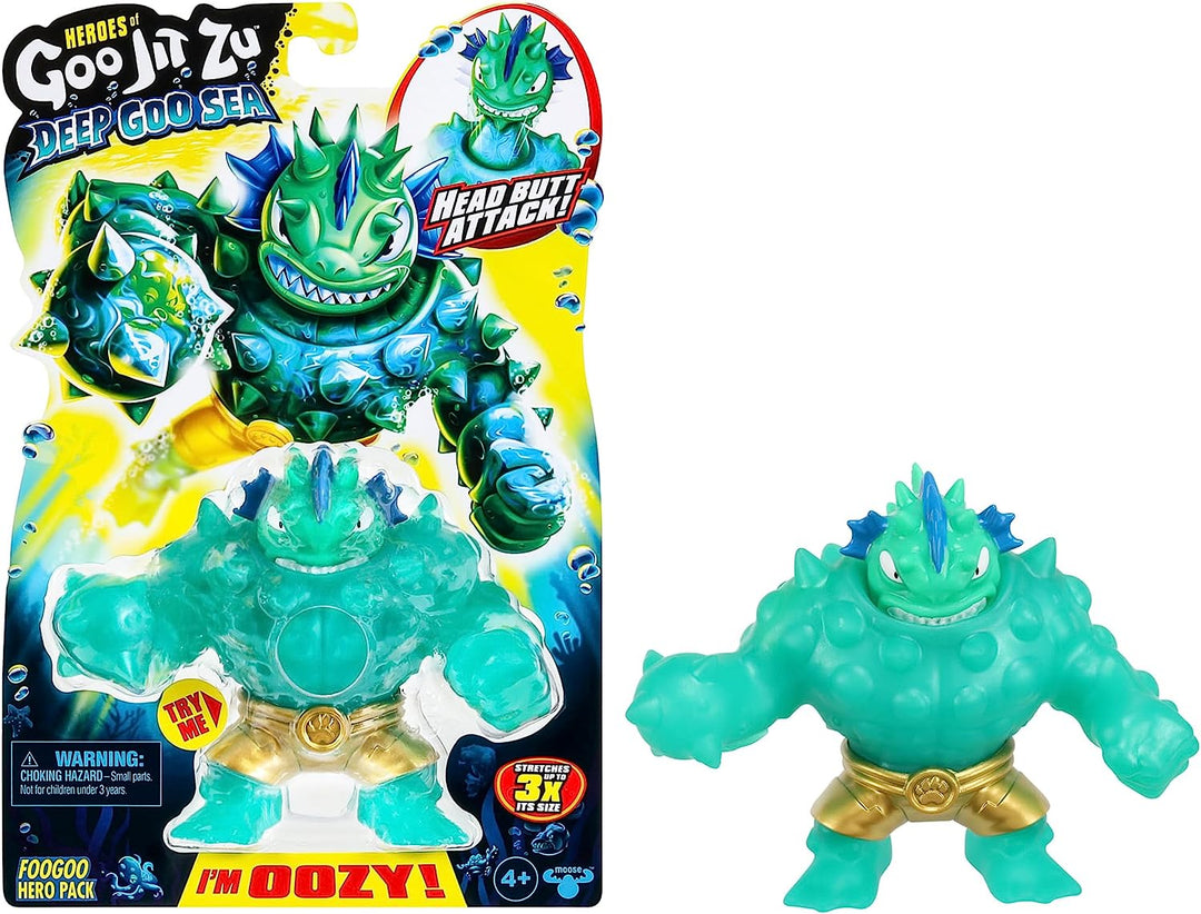 Heroes of Goo Jit Zu Deep Goo Sea Foogoo Hero Pack. Super Oozy, Goo Filled Toy.