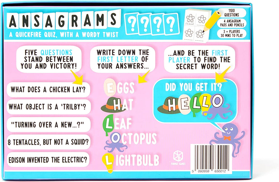 Ansagrams Partyspiel (Big Box Edition) | Rasantes Quiz-Kartenspiel für Erwachsene