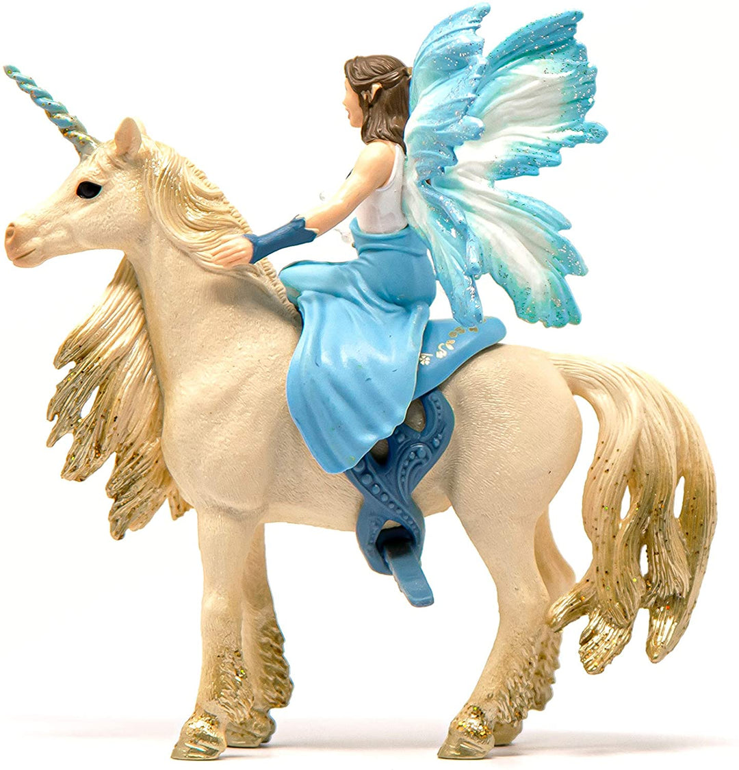 Schleich 42508 Eyela cavalca l&#39;unicorno dorato Bayala