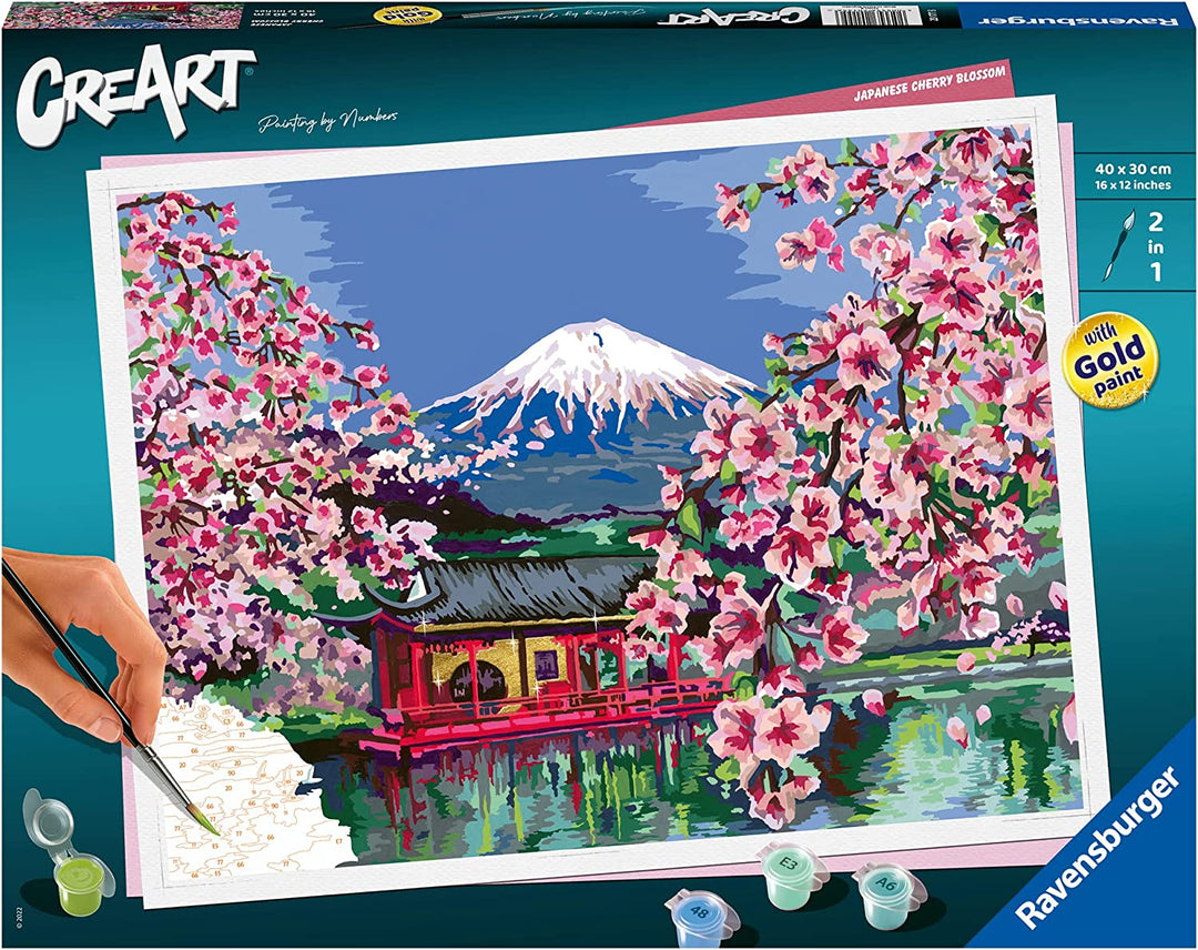 Ravensburger 20177 CreArt Paint by Numbers Japanese Cherry Blossom