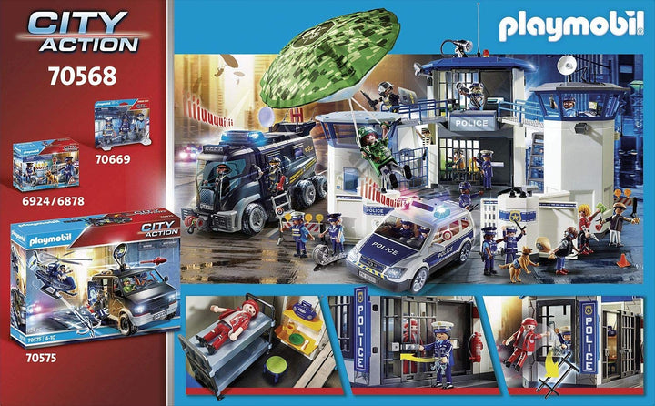 Playmobil 70568 City Action Police Évasion de prison, pour enfants de 4 à 10 ans