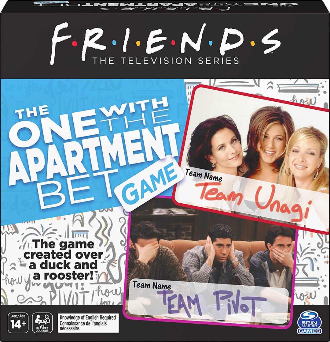 Spin Master Games Friends TV Show The One con l'appartamento Bet Party Game