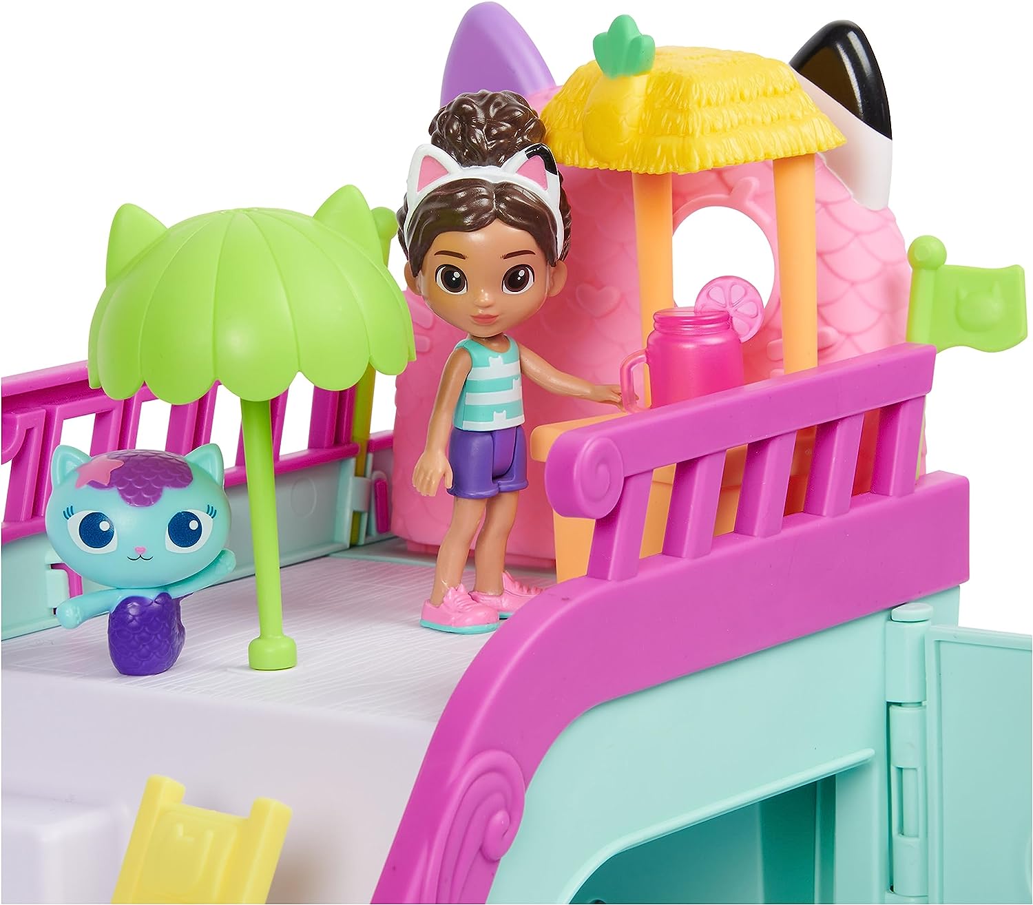 Gabby's Dollhouse Cat Friend Ship - 18-Piece Cruise Playset with Gabby & MerCat Figures, Ages 3+ 3