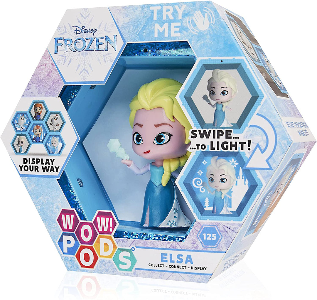 WOW! PODS Elsa - Die Eiskönigin 2 | Offizielle Disney-Sammelfigur mit leuchtendem Wackelkopf