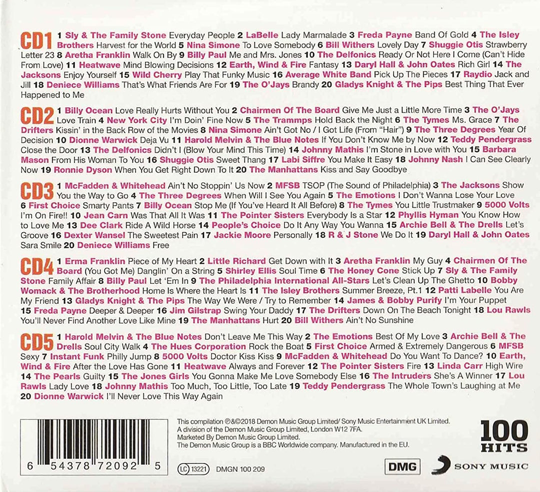 100 Hits – Das beste Soul-Album – [Audio-CD]