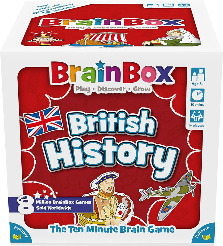 Brainbox British History (Refresh 2022) Kartenspiel, ab 8 Jahren, 1+ Spieler, 10 Minuten