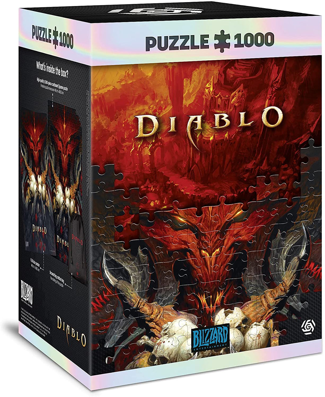 Diablo: Herr des Terrors | 1000-teiliges Puzzle | inklusive Poster und Tasche | 68 x 48