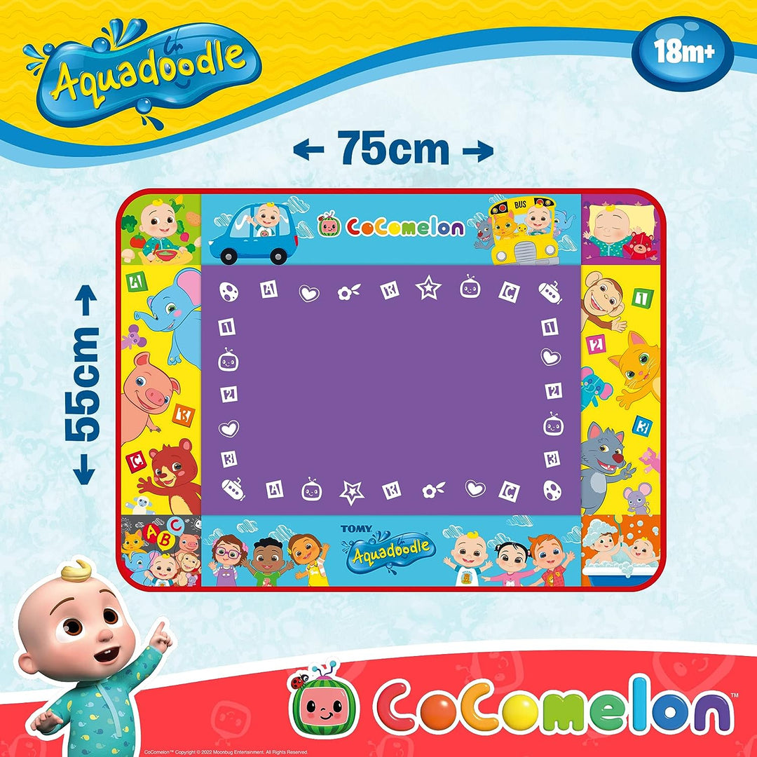 Aquadoodle Cocomelon Doodle Mat, offizielles TOMY No Mess Mal- und Zeichenspiel,