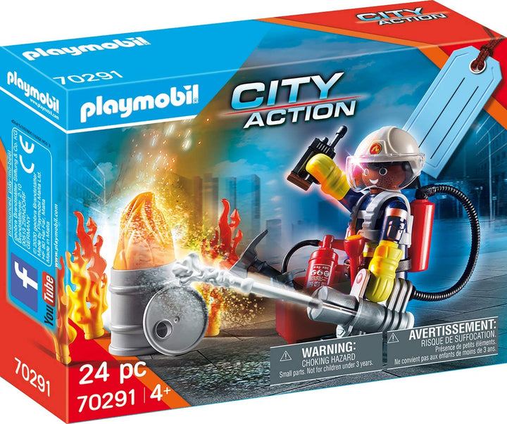 Playmobil 70291 Coffret Cadeau Pompier
