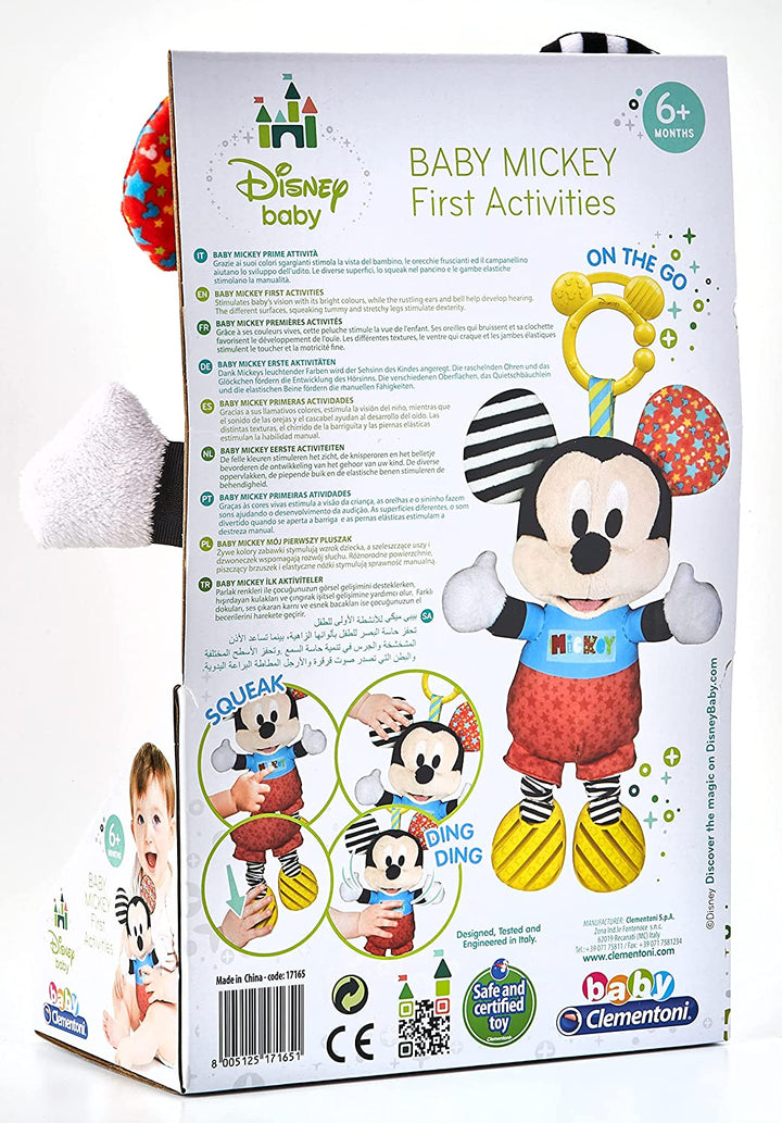 Clementoni 17165 Disney Baby-Mickey First Activities Plüsch