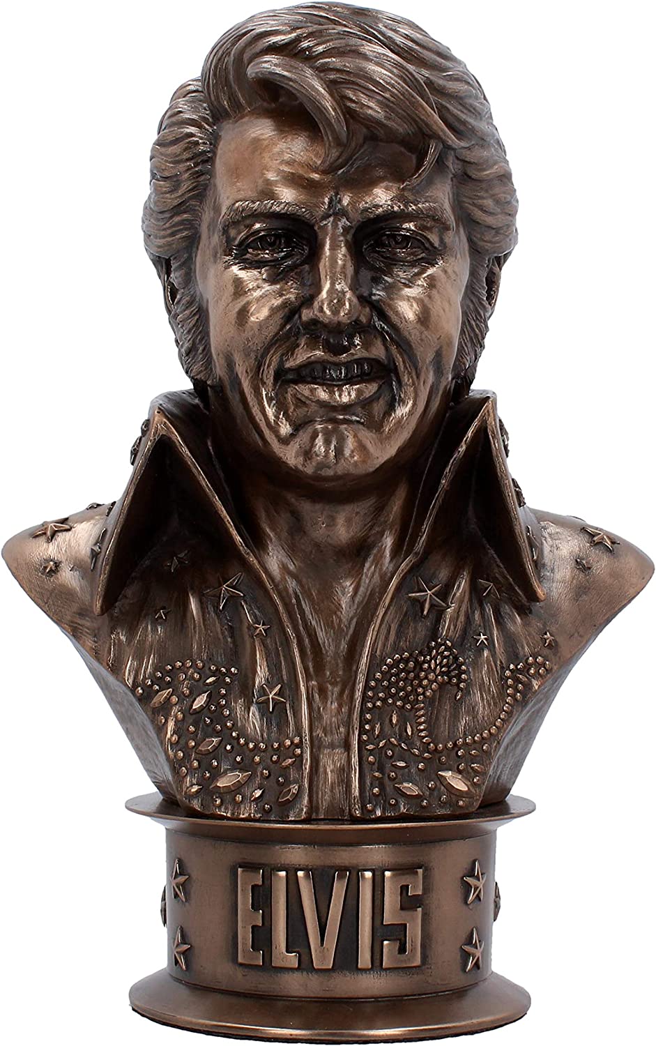 Nemesis Now Elvis Büstenfigur, 33 cm, Bronze, Kunstharz