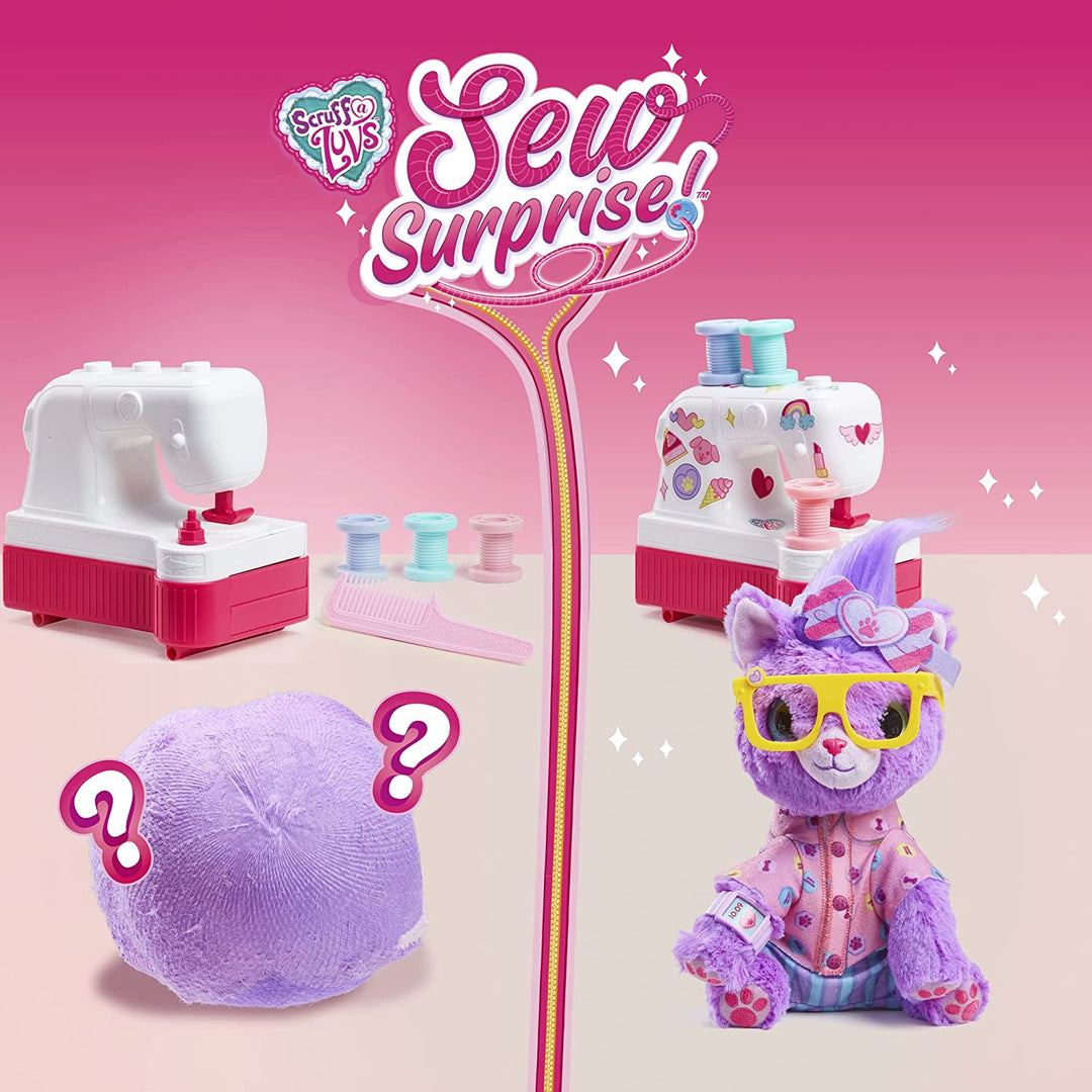 Little Live Scruff-A-Luvs Sew Surprise Fashion Plüsch-Lila-Sortiment