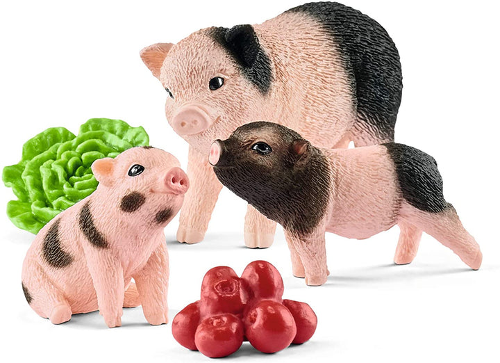 Schleich 42422 Lechones y madre de cerdo en miniatura