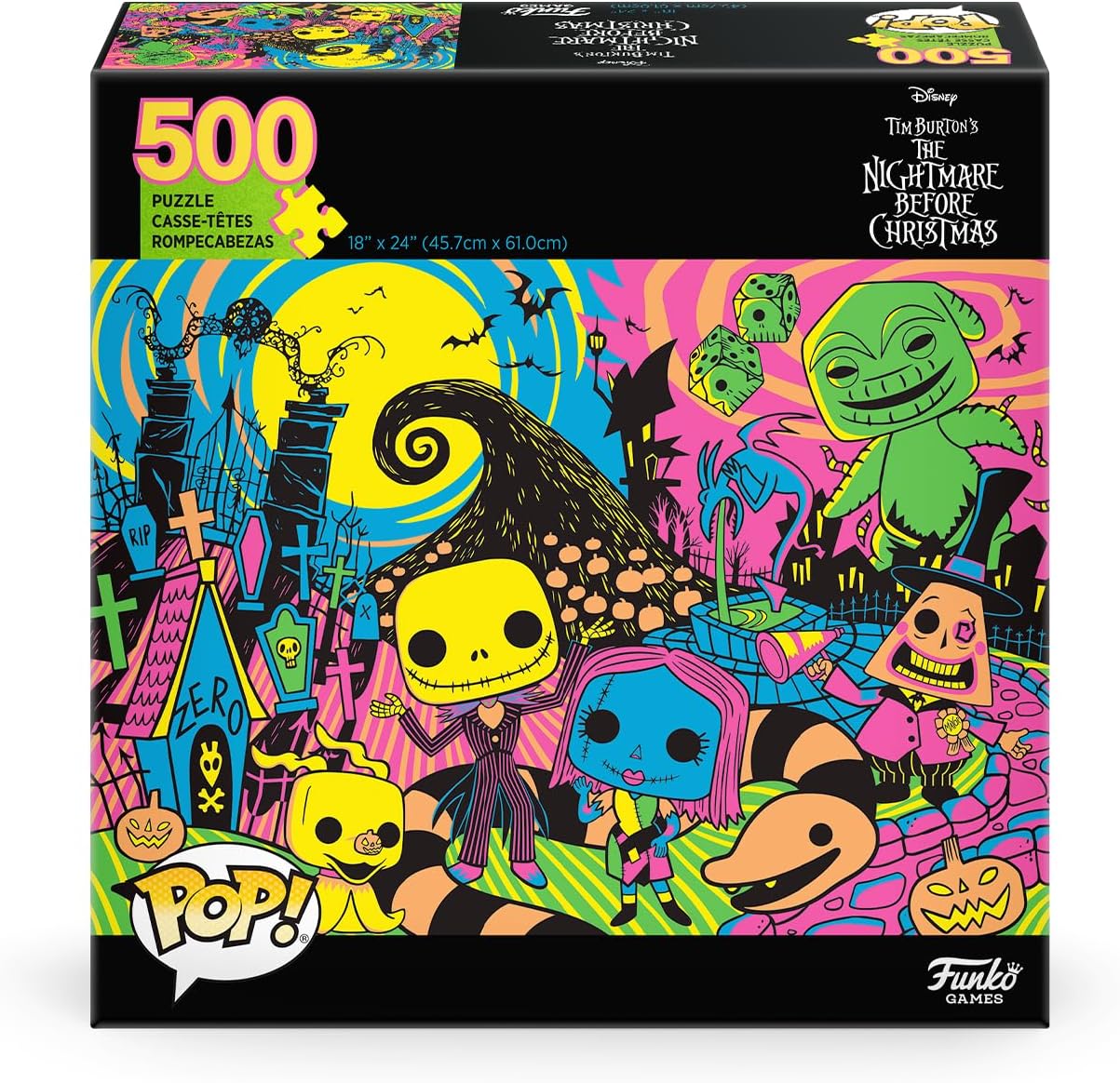 Funko POP! Puzzle – Nightmare Before Christmas – 500-teiliges Puzzle mit Kronenteil