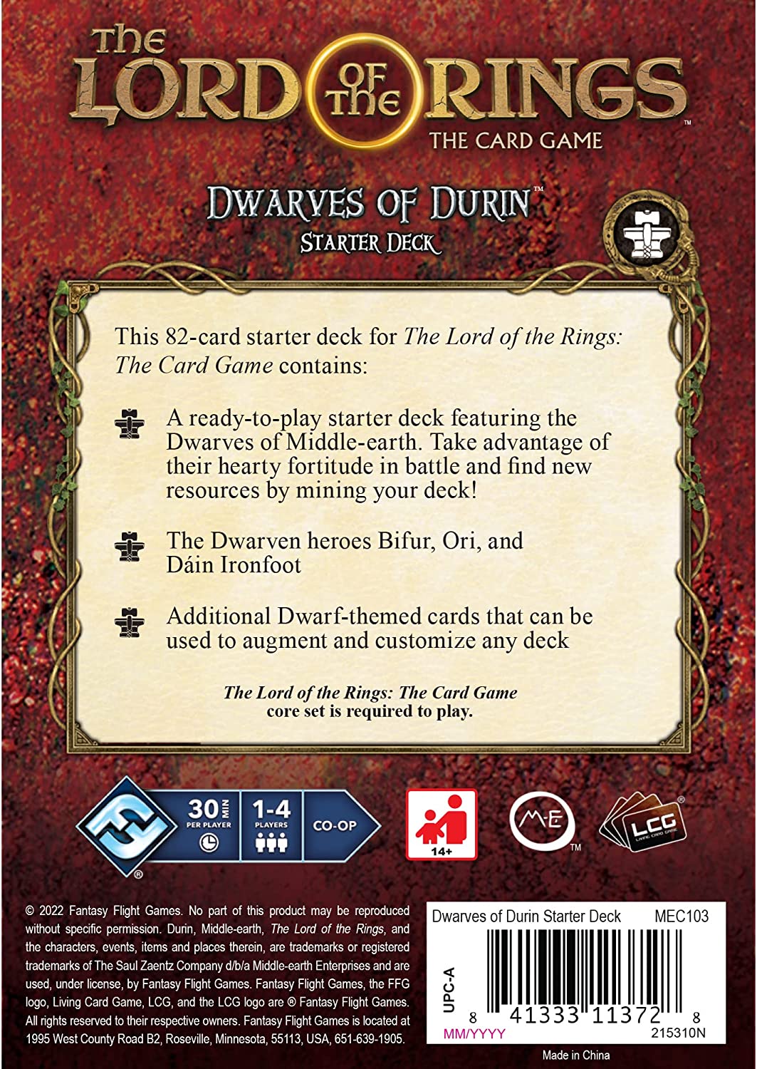 Der Herr der Ringe LCG: Dwarves of Durin Starter Deck
