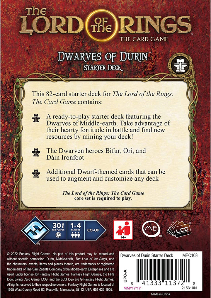 Der Herr der Ringe LCG: Dwarves of Durin Starter Deck