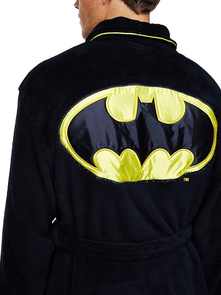 Klassischer Batman (DC Comics) Unisex-Bademantel aus Fleece, Schwarz, Einheitsgröße