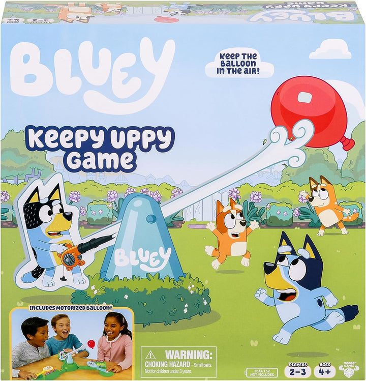 Bluey 90973 Keepy Uppy-Spiel. Luft bewahren. Inklusive motorisiertem Ballon. 2-3 Spieler.