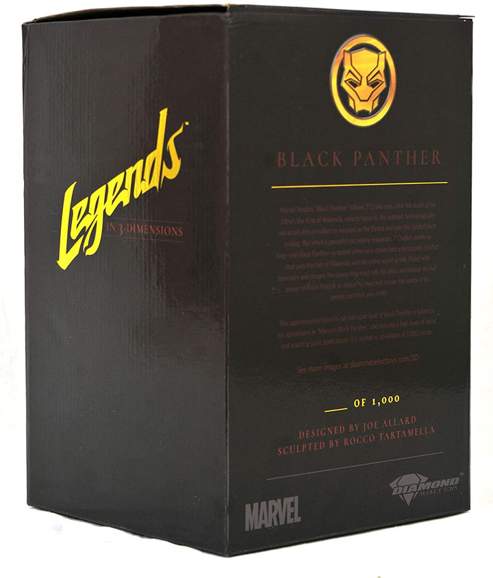 Diamond Select Toys Llc MAR192446 Avengers Black Panther Bust, Multicolor