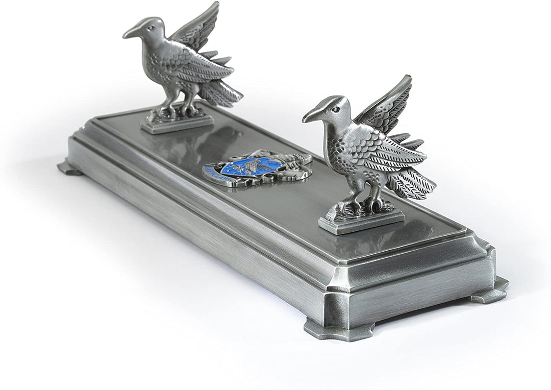The Noble Collection Harry Potter Ravenclaw Wand Stand - 8in (20cm) Silver-Coloured Individual Wand Stand - Harry Potter Film Set Movie Props Wands - Gifts for Family, Friends & Harry Potter Fans