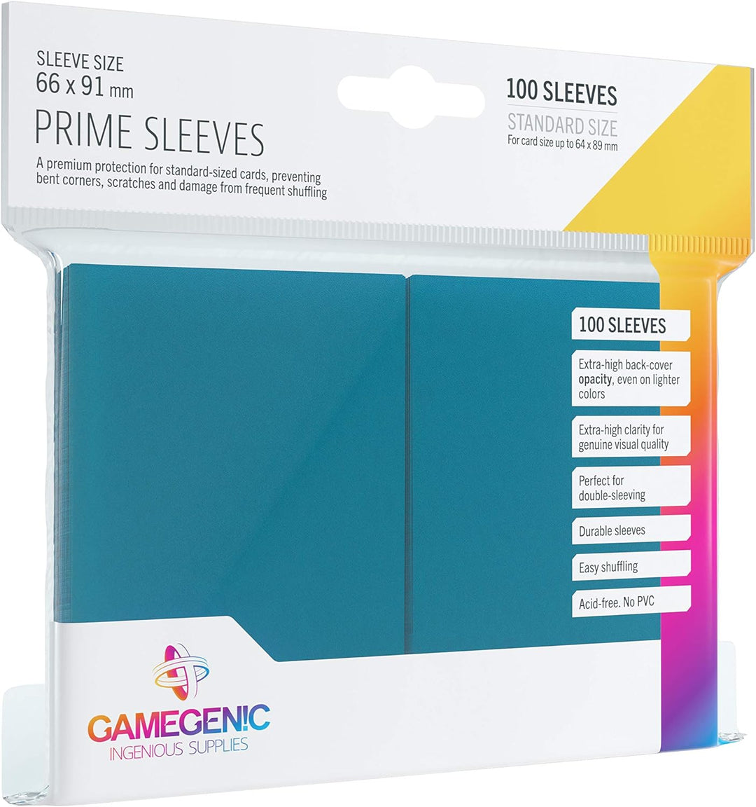 Gamegenic GGS11016ML Prime Sleeves (100-Pack), Blue