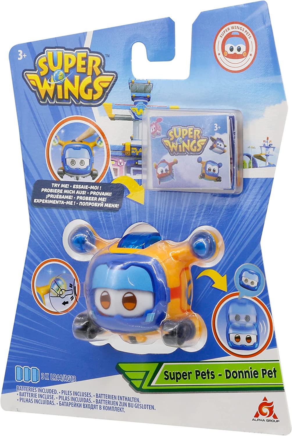 Super Wings EU750412 Super Pet Donnie, Gelb