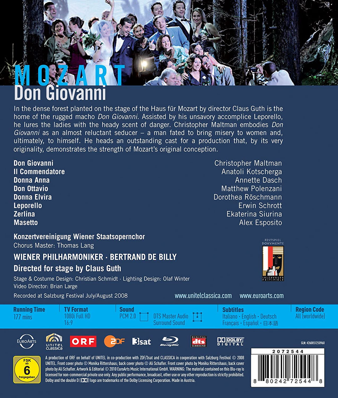 Mozart: Don Giovanni (Don Giovanni: Salzburg Festival 2008) [2010] [Region A & B & C] [Blu-ray]