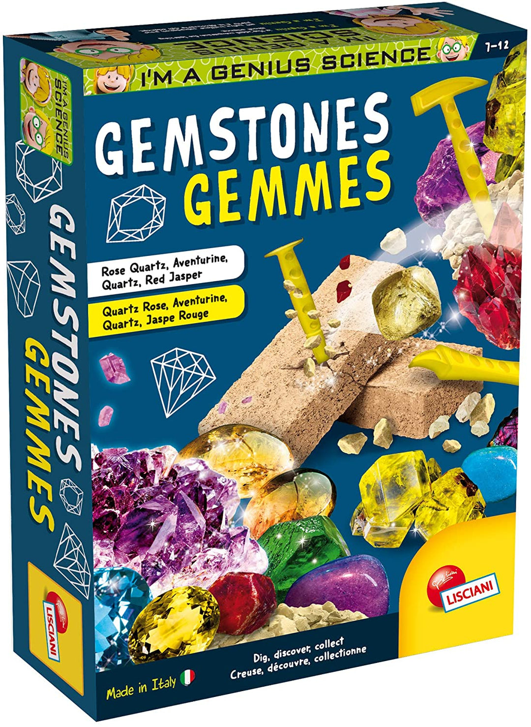 Lisciani „I'm A Genius Discover and Collect Gemstones Dig Kit“ -EX48953