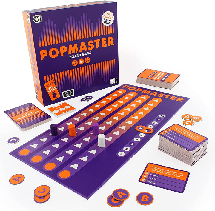 Offizielles PopMaster-Brettspiel von Ginger Fox – basierend auf dem BBC Radio 2 Quiz – inkl