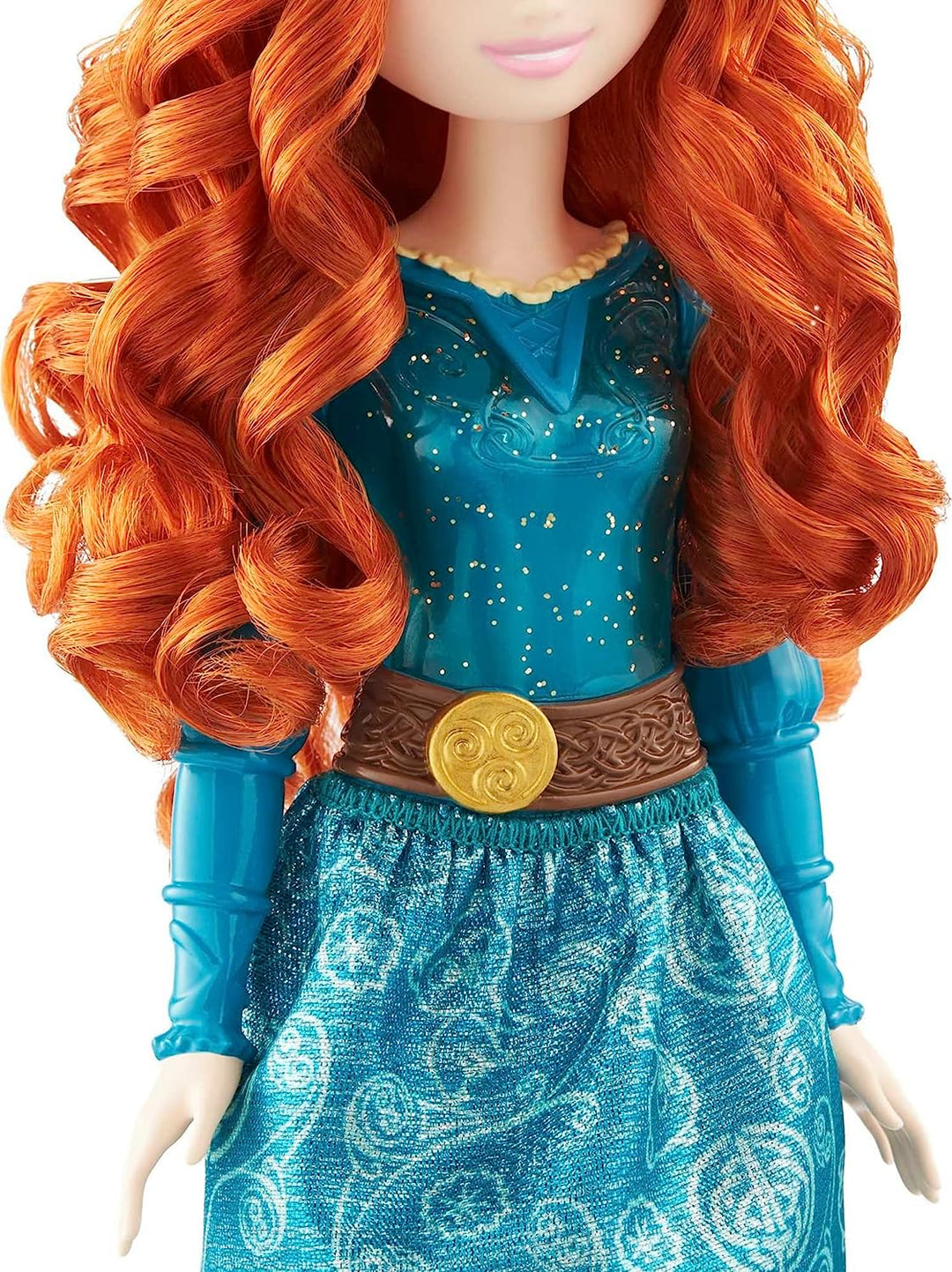Disney Princess Toys, Merida Posable Fashion Doll with Sparkling Clothing and Accessories