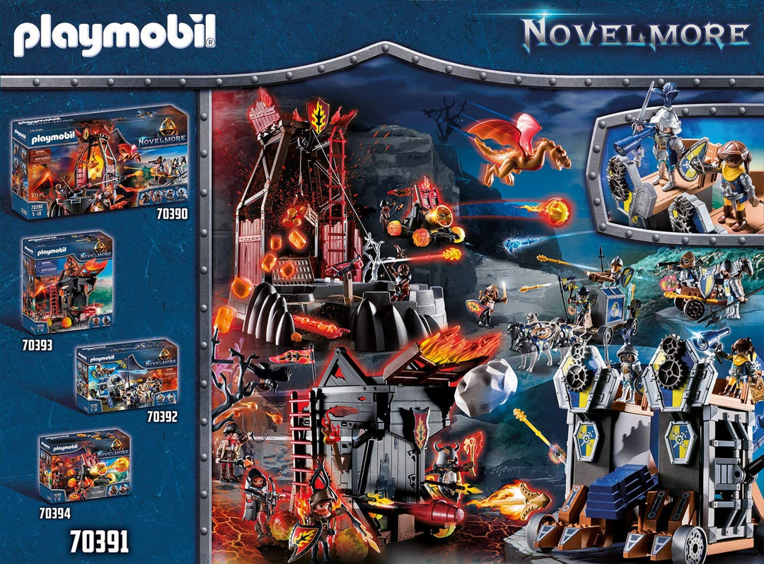 Playmobil 70391 Novelmore Knights Mobile Fortress with Water Cannon, for Children Ages 4-10