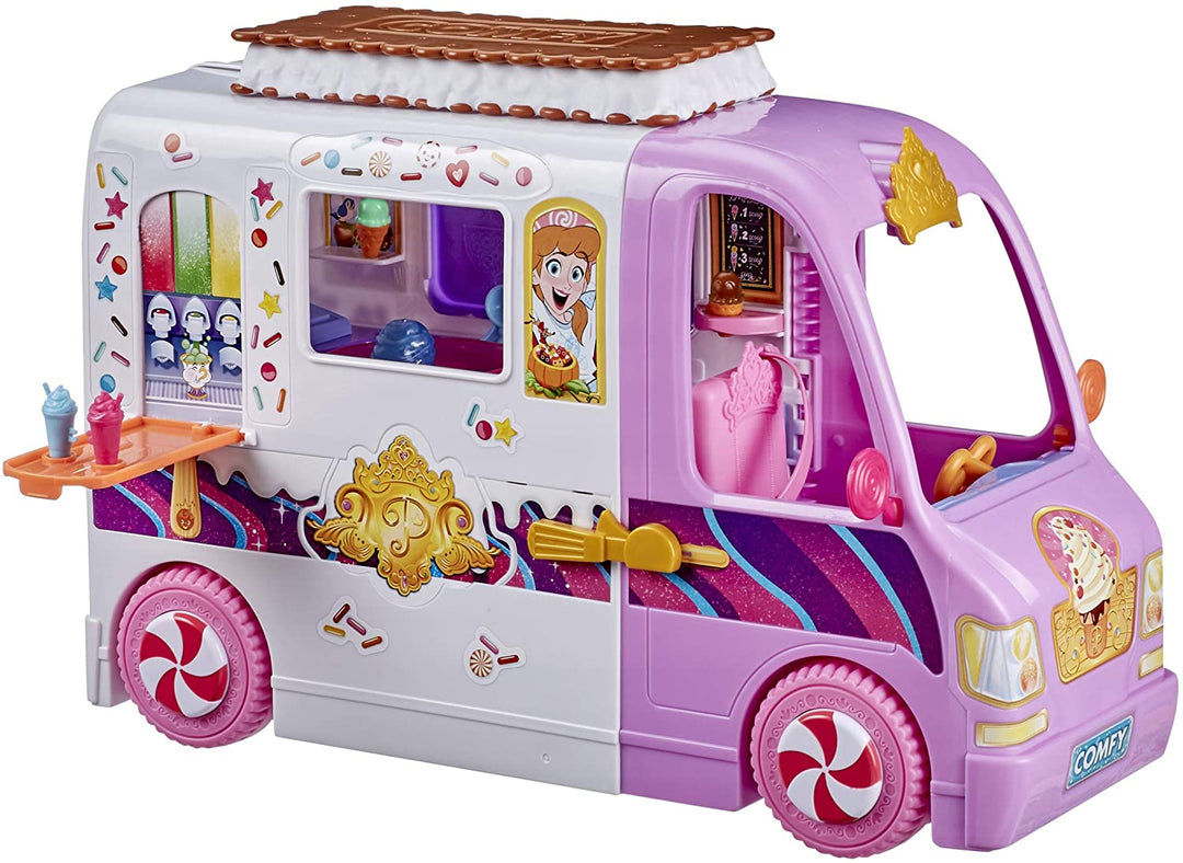 Disney Princess Comfy Squad Sweet Treats Truck, Spielset mit 16 Zubehörteilen