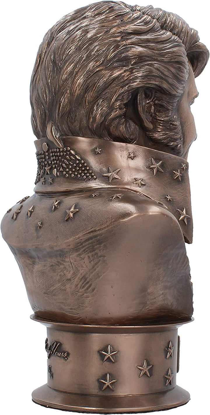 Nemesis Now Elvis Büstenfigur, 33 cm, Bronze, Kunstharz