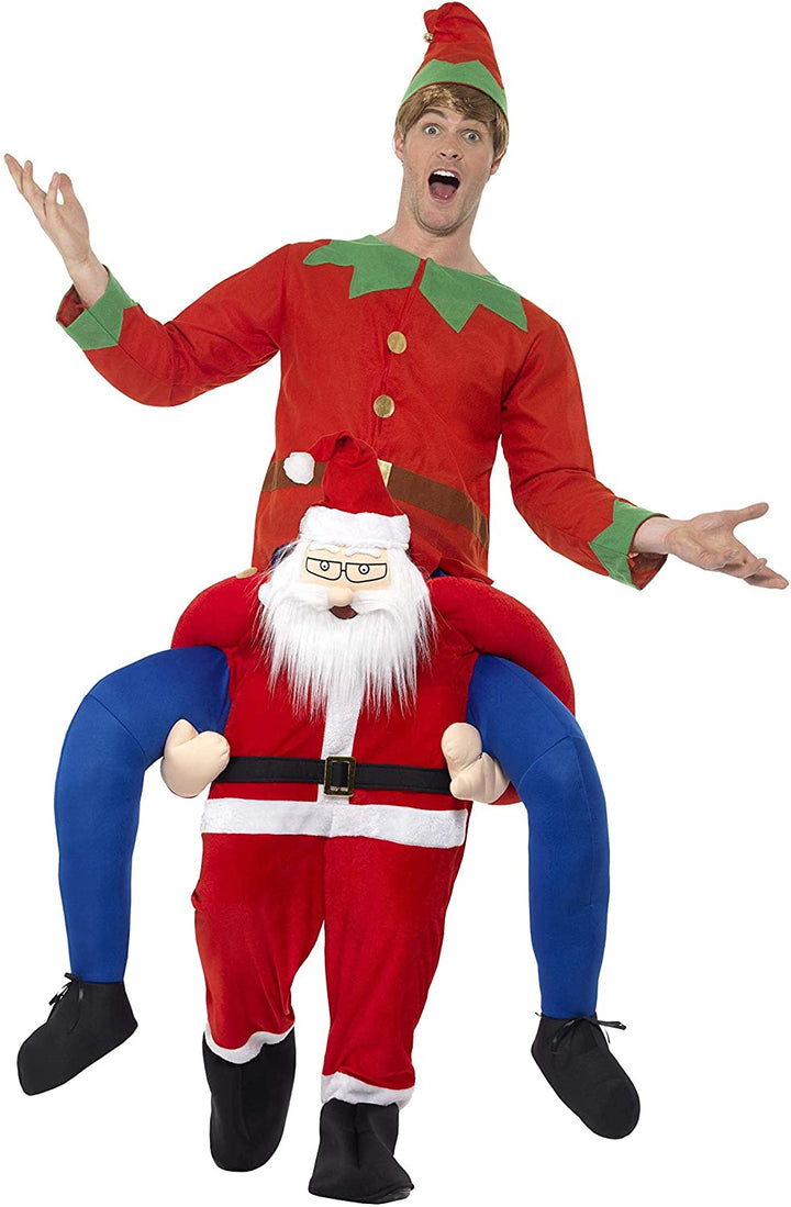 Smiffys Huckepack-Weihnachtsmann-Kostüm (USA)