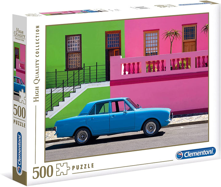 Clementoni – 35076 – Sammelpuzzle – Das blaue Auto – 500 Teile – hergestellt in Italien