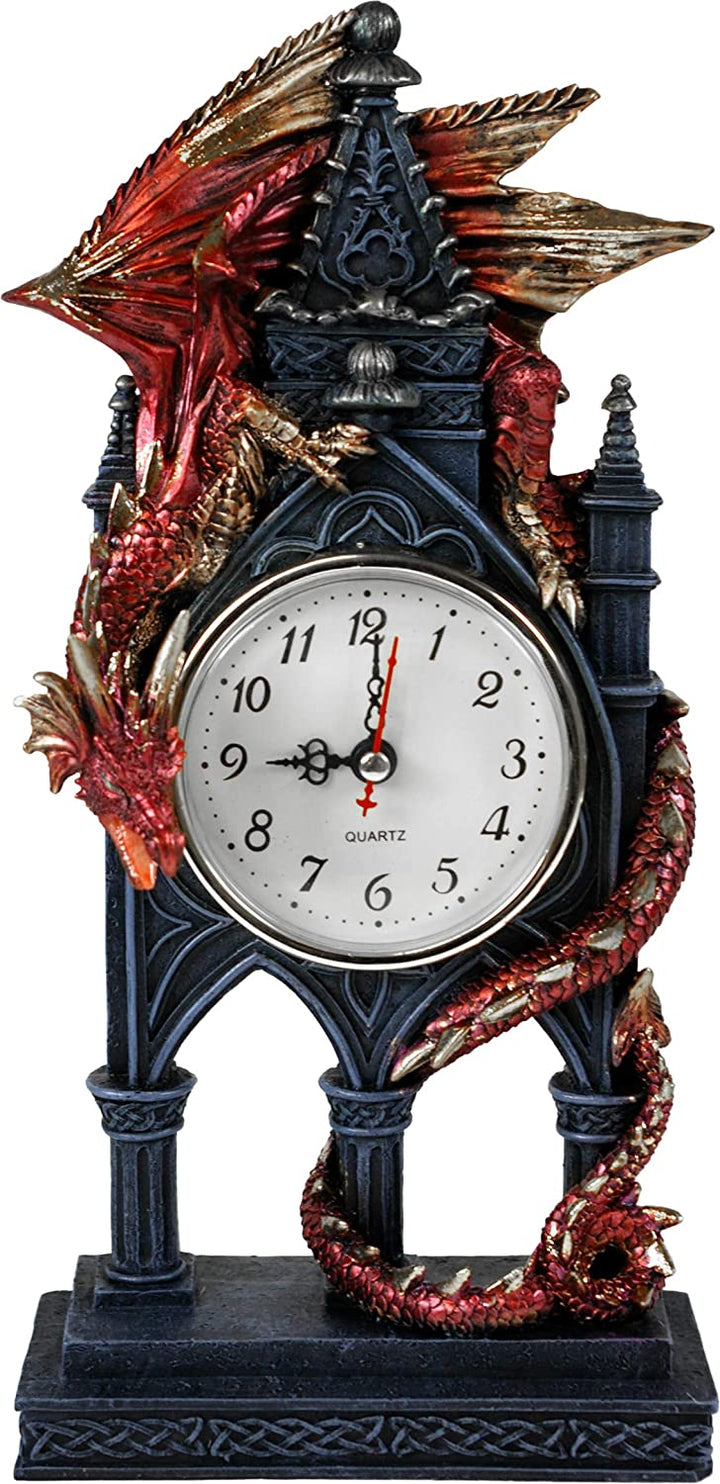 Nemesis Now AL50380 Time Guardian Clock 17cm Red