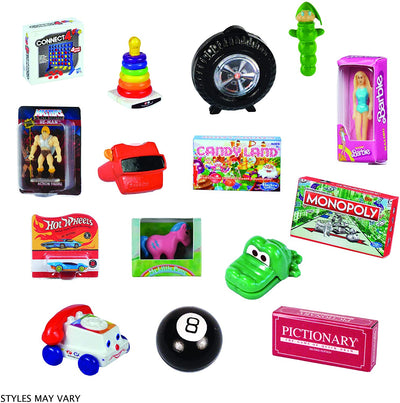 Micro Toybox Collectibles 15 Pack- Styles Vary Mini Toys to Collect, Swap, Display with Surprise Pack Design 5 toys inside 5101-15