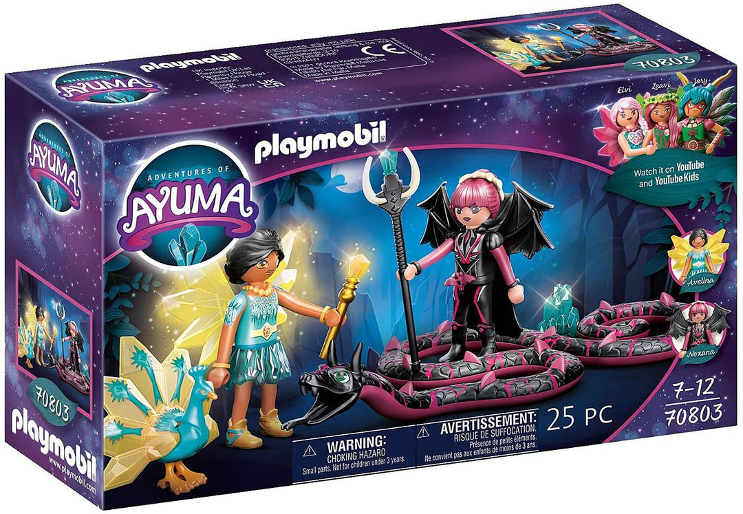 Playmobil Adventures of Ayuma 70803 Crystal Fairy y Bat Fairy con alma animal, para mayores de 7 años