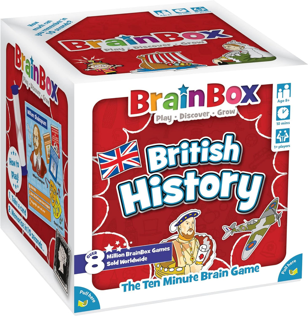 Brainbox British History (Refresh 2022) Card Game Ages 8+ 1+ Players 10 Minutes