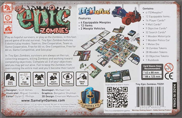 Gamelyn Games GSTGMGTEZ Tiny Epic Zombies, gemischte Farben