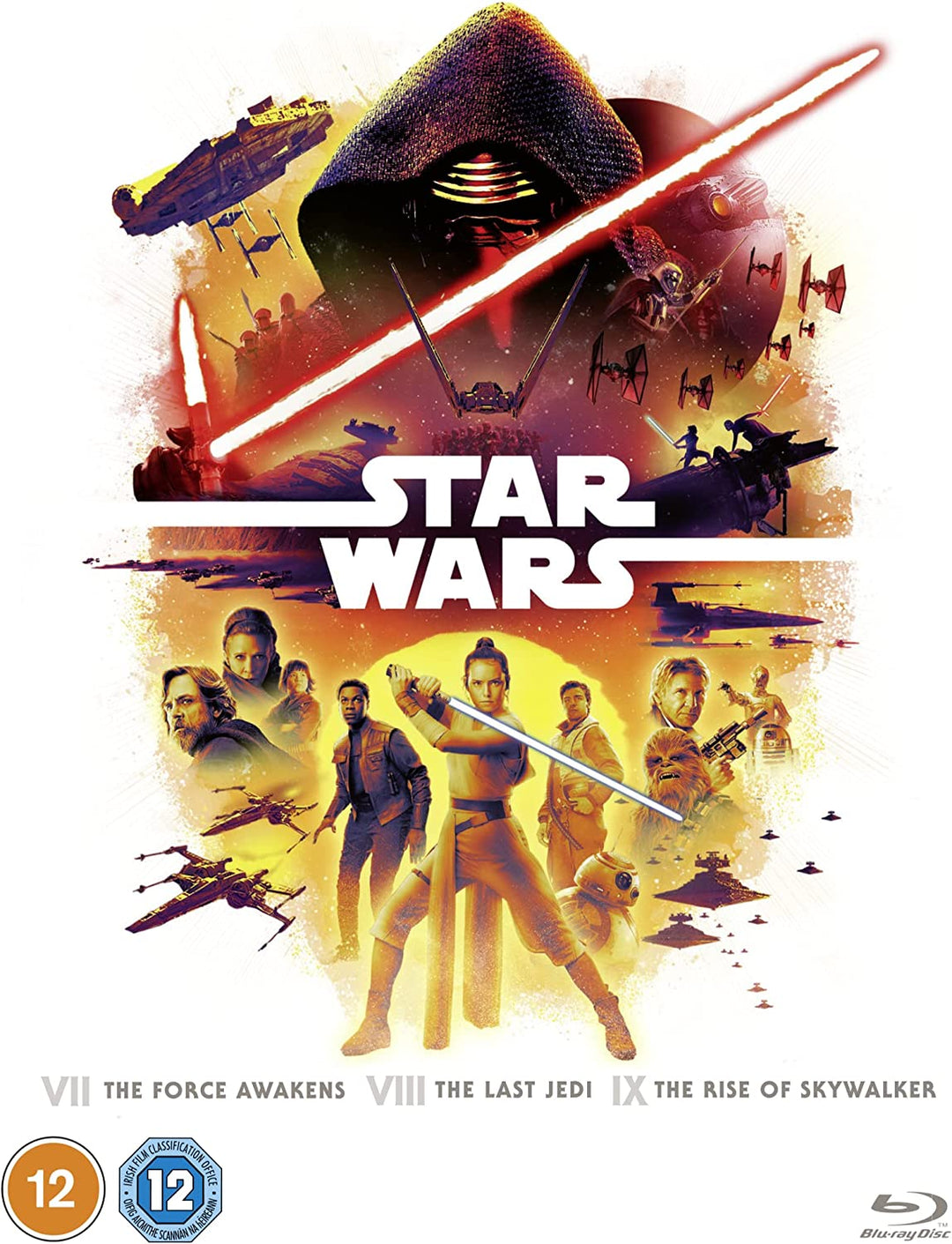 Star Wars Sequel Trilogy Boxset (Episoden 7-9) [2022] [Region Free] [Blu-ray]