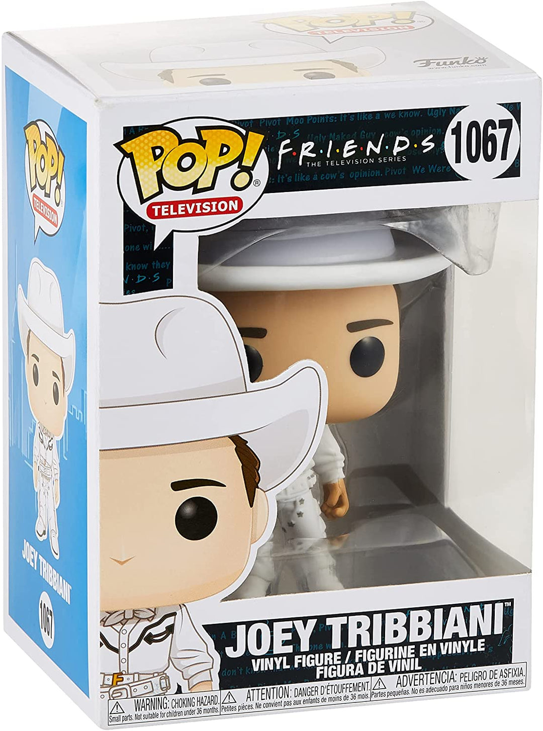 Friends The Television Series Joey Tribbiani Funko 41953 Pop! Vinilo n. ° 1067